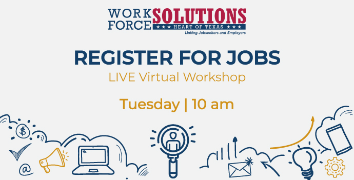 Register for Jobs – Tuesday Live Workshop